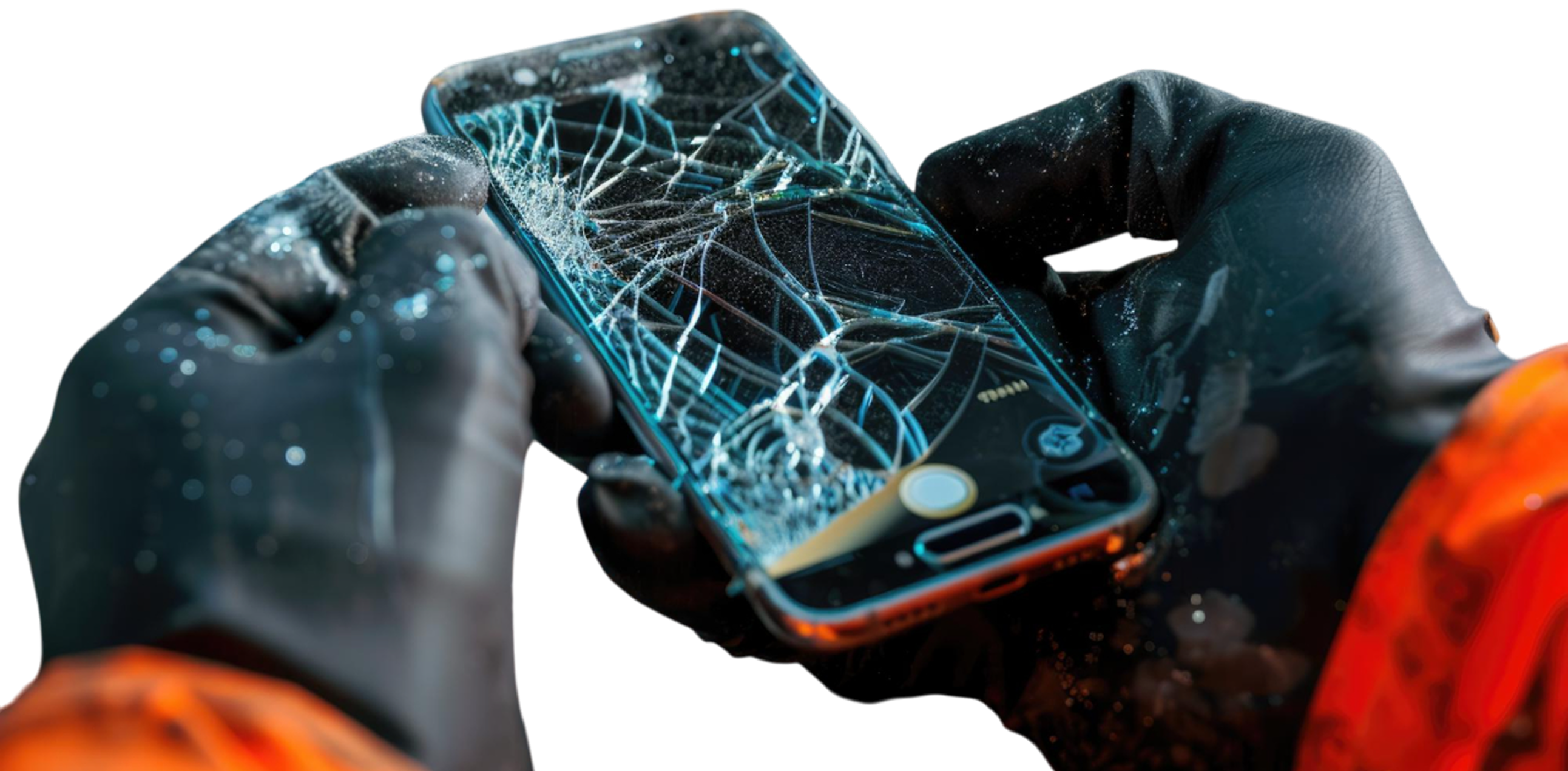 image of broken mobile