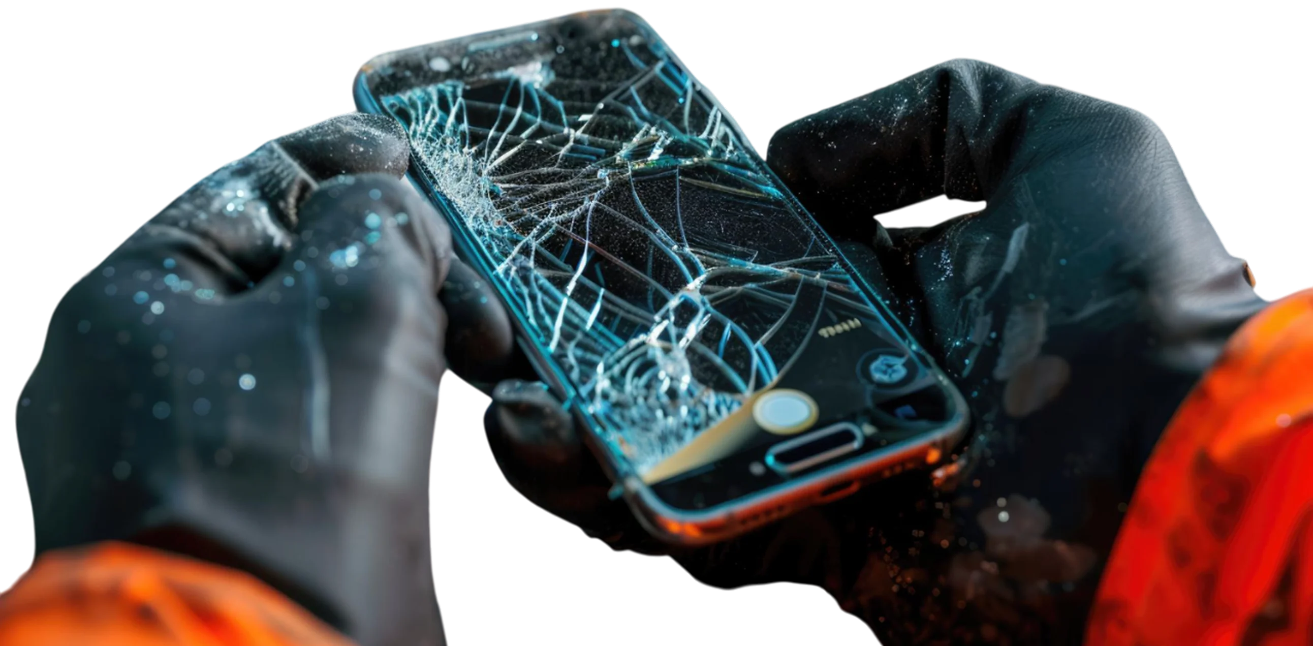 image of broken mobile