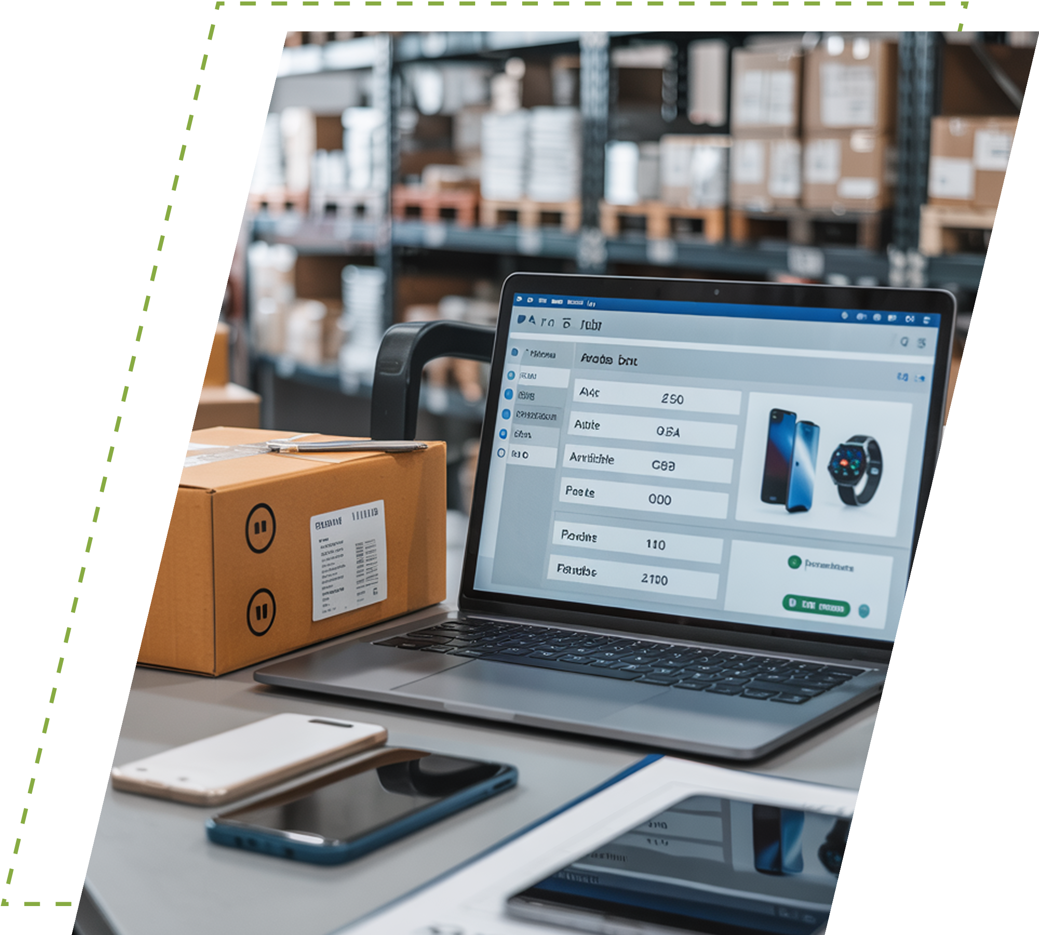 image of box mobile laptop
