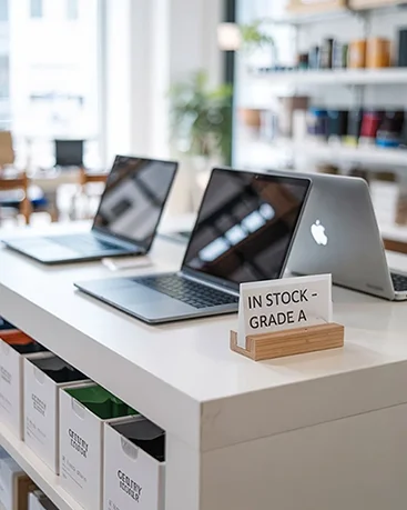 image of laptops currently in stock