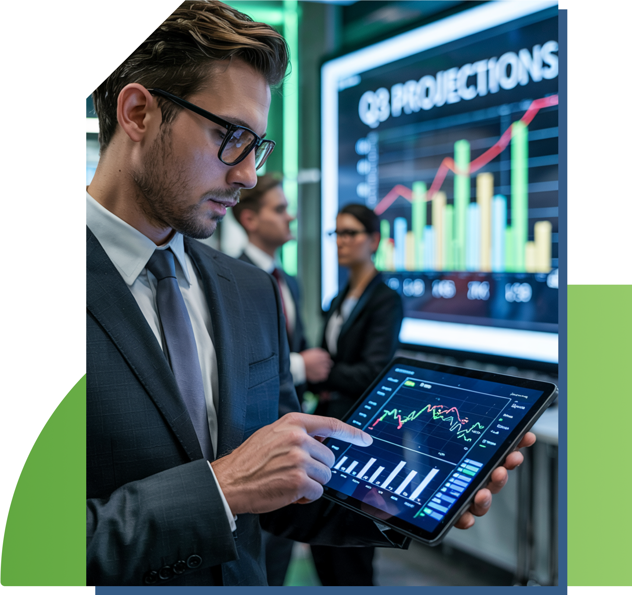 image of man checking analytics