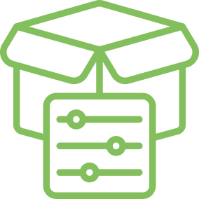 box with navigation icon